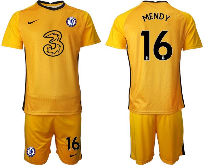 Men 2021 Chelsea yellow goalkeeper 16 soccer jerseys